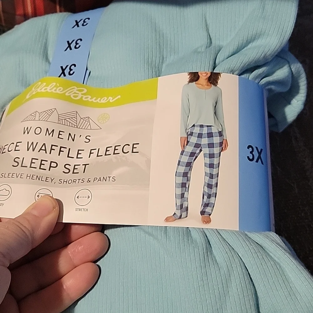 Eddie Bauer NWT 3-Pc Waffle Fleece‎ Sleep Set Size 3X
